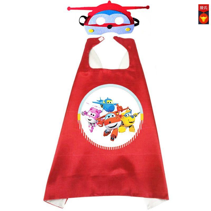 

Октонавты 2 шт. Аниме Костюм Косплей Комикс Супергерой Плащ Маска Платье Маскарадный Red