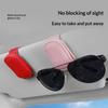 Multifunction Car Sun Visor Glasses Clip Leather Eyeglasses Clip Magnetic Sunglasses Holder Hanger Universal Interior Accessorie
