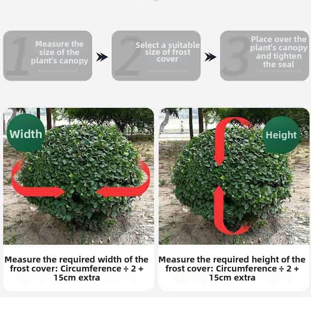 Breathable Plant Frost Protection Cover Non-Woven Fabric Winter Warm Keeping Bag  Outdoor