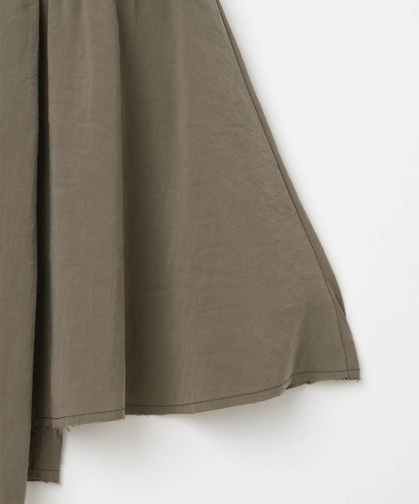Milo Woman Smoke Asymmetric Midi Dress [Brown]