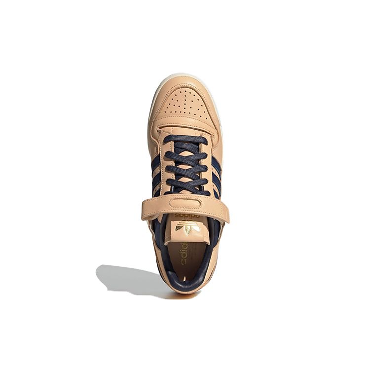Adidas Forum 84 Low Tan Blue Unisex Sneakers Cream Supplier-Colour Gold-Foil FY7792