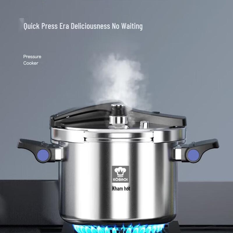 KABACH 22cm 3-Ply Stainless Steel Pressure Cooker