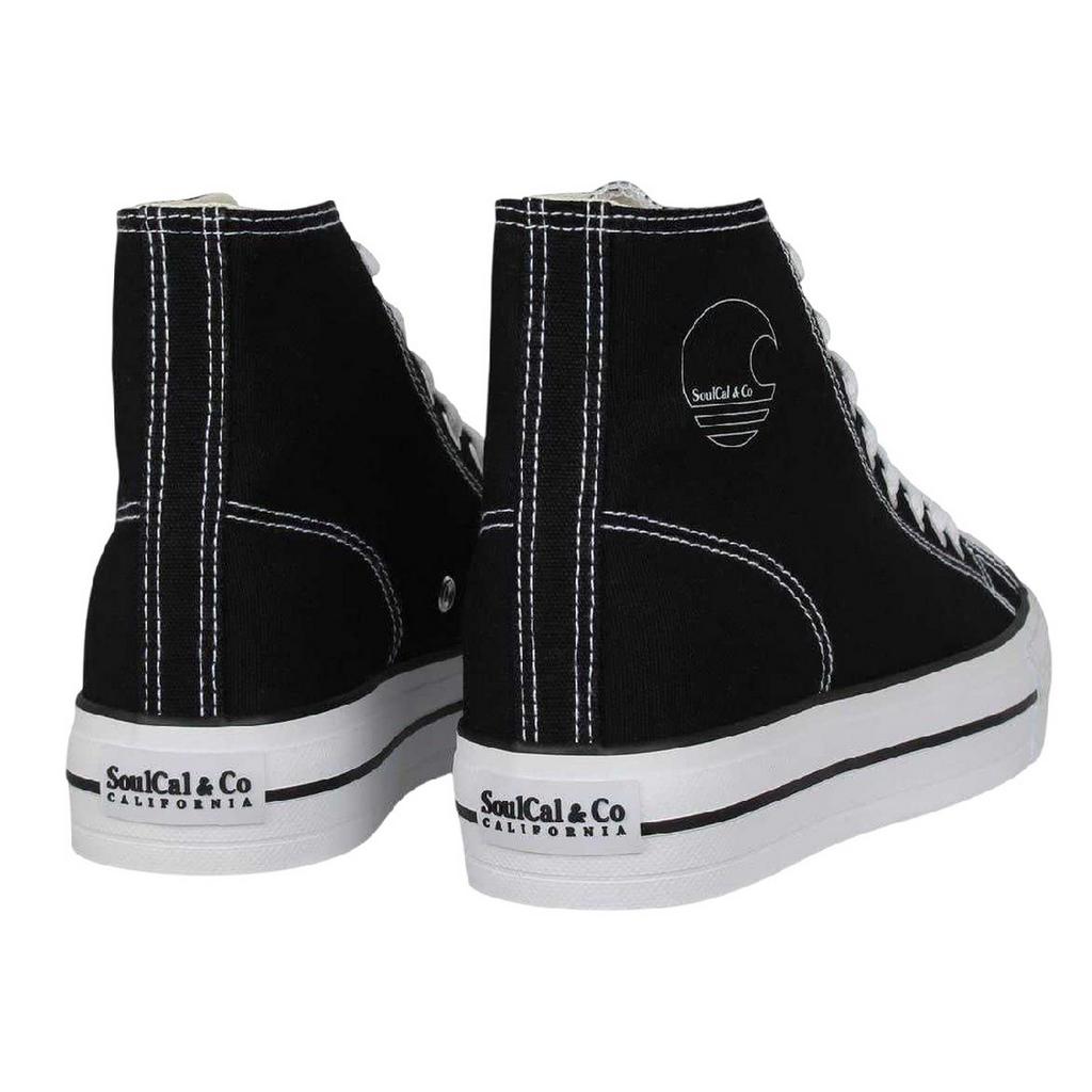 SoulCal Womens/Ladies Canvas High-top Platform High Top Trainers