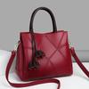Stylish 2023 New Floral Tassel Women's Tote Bag With Large Capacity And Soft Pu Material In Black Beige And Red Colors