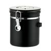 304 Stainless Steel Airtight Coffee Canister with Date Tracker and Exhaust Valve for Freshness