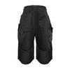 ANDEND Vintage Bag Boots Cargo Shorts_Black