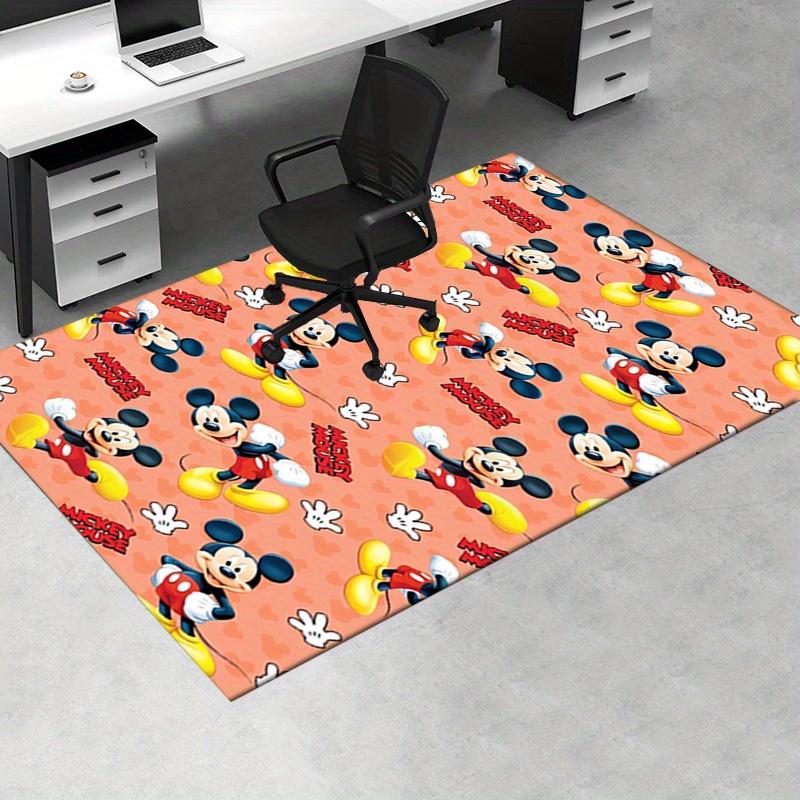 Mickey Mouse Patterned Office Carpet, Desk Mat Rug Gift for Home Decor, Birthday Present, Perfect for Playroom or Study Area (Mickey Mouse T