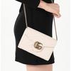 Gucci GG Marmont Vintage Logo Quilted Leather Shoulder Bag Women Shoulder Bag White 474575-DTD1T-9022