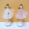 2023 Standing Pink Angel Doll Toy Wing Christmas Tree Hanging Pendant Ornaments Home Decoration Decor Xmas New Year Gift Navidad