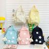 Simple and High-value Backpack, Large-capacity High-end Casual Backpack, Solid Color Cute Female College Student Couple Schoolbag