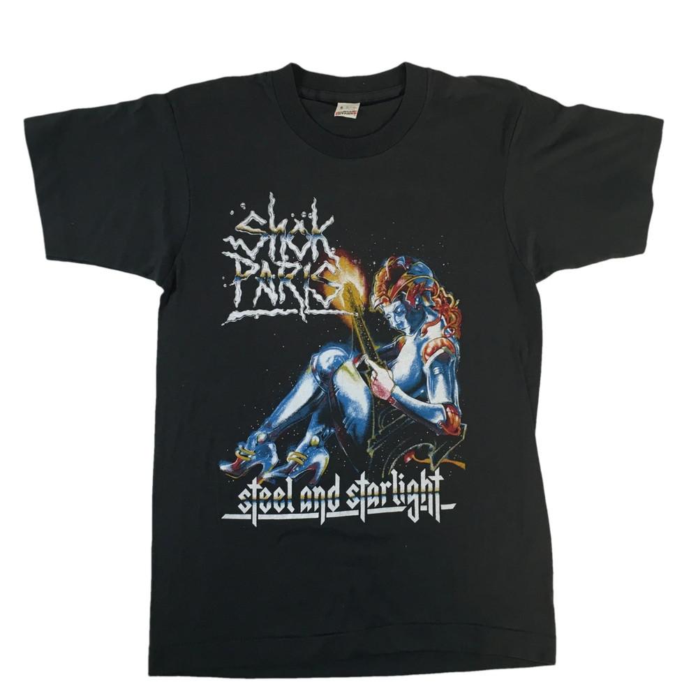 Vintage Shok Paris  Steel And Starlight  T-Shirt Full Size S -5XL BL123 Unisex T-Shirt XL