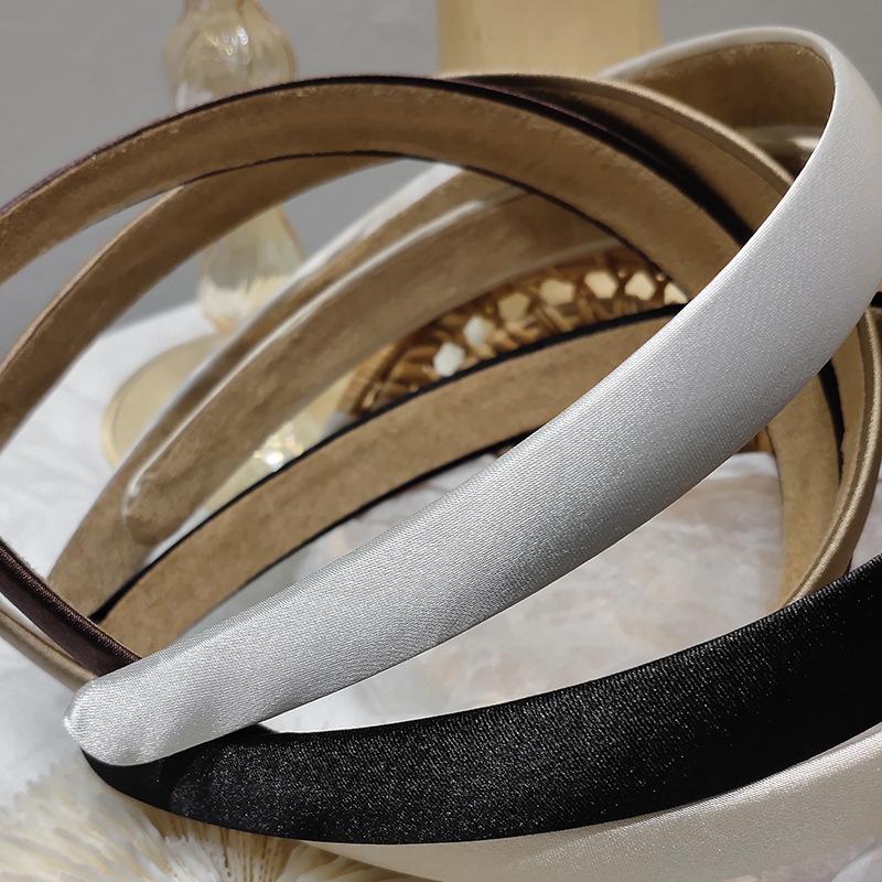 French thin edge chic hairband pure vintage silk hair accessory