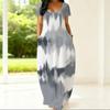 Ladies Loose Crew Neck Short Sleeve Dress Plus Size Breathable Clothes For Summer Street And Daily Leisure