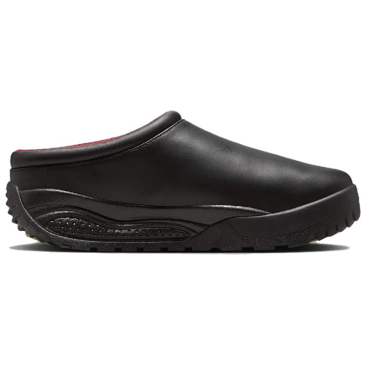 Nike ACG Rufus Black Leather Unisex Sneakers Dark-Team-Red Light-Khaki HV4087-001