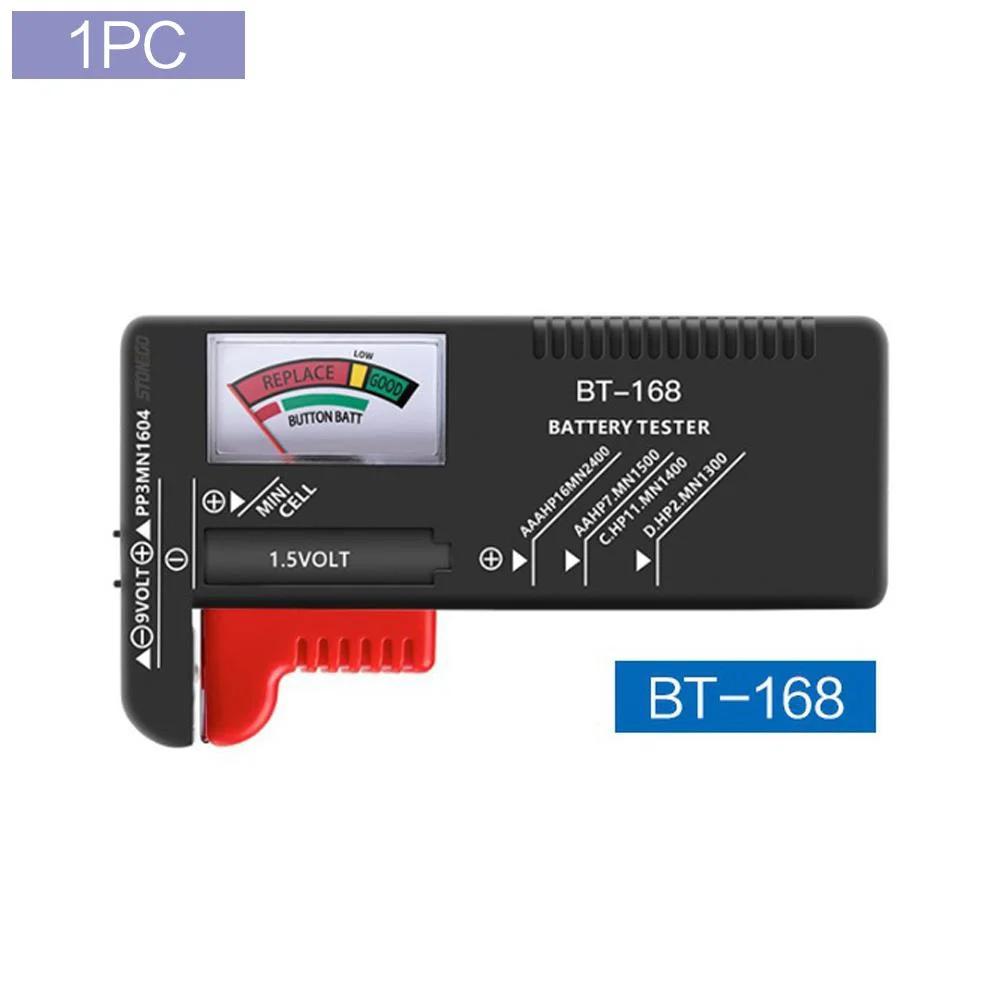 STONEGO Universal Battery Checker Model BT-168/BT-168D/BT-168PRO for AA AAA C D 9V 1.5V 3.7V 18650 Button Cell Batteries