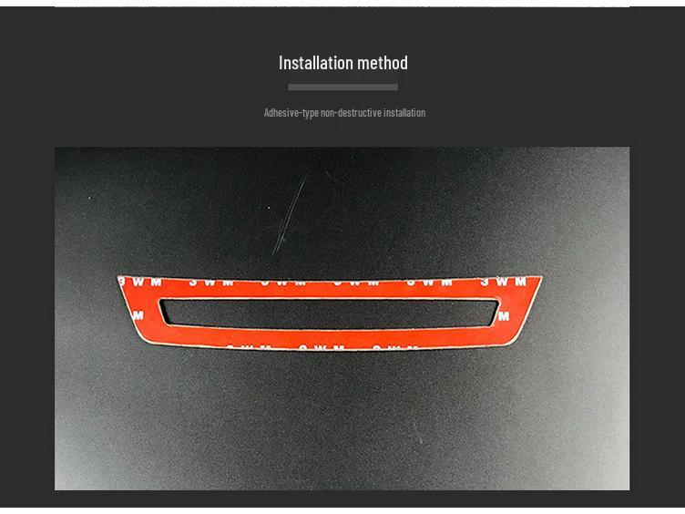 Compatible BMW X5/X6 E70/E71 Carbon Fiber Center Console Air Conditioning CD Panel Interior Modification Kit