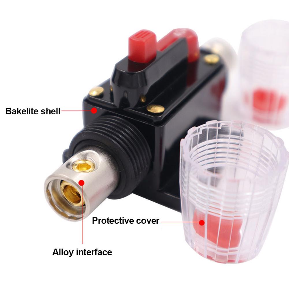 Automobile Truck Resettable Fuse Short Protection Fuse Holder Resettable Circuit Breaker 20A 30A 40A 50A 60A 80A 100A 125A 150A