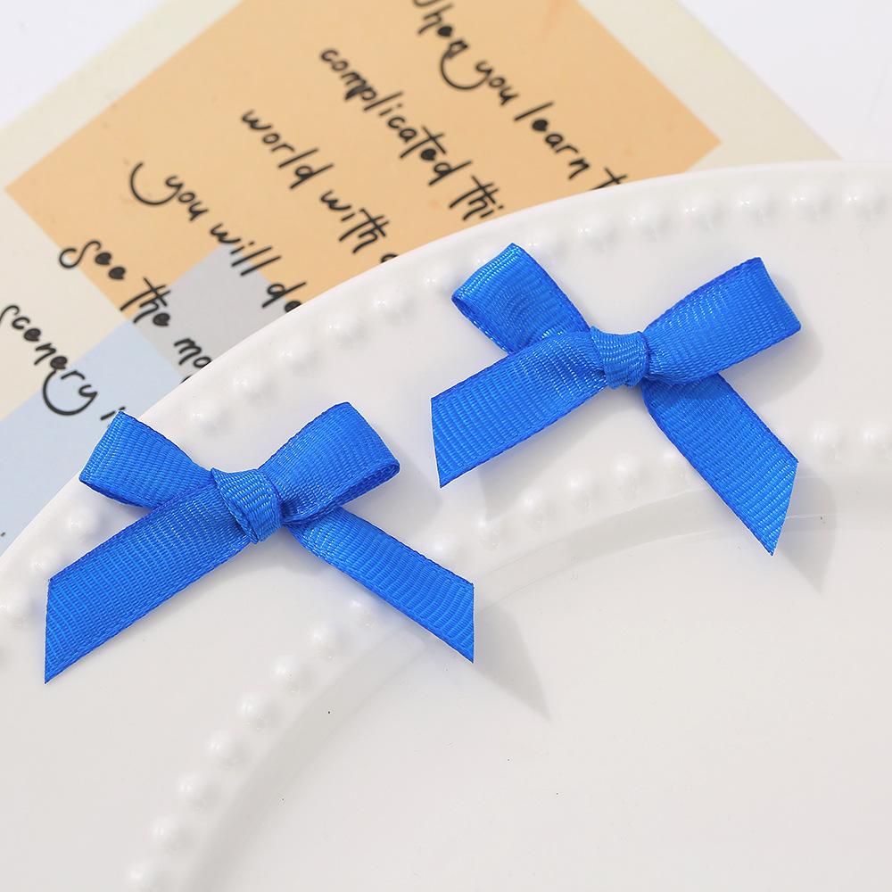 8cm Self-Adhesive Satin Bow Pre-Made Decorative Grosgrain Ribbon Bows for Favor Gift Box Wrapping