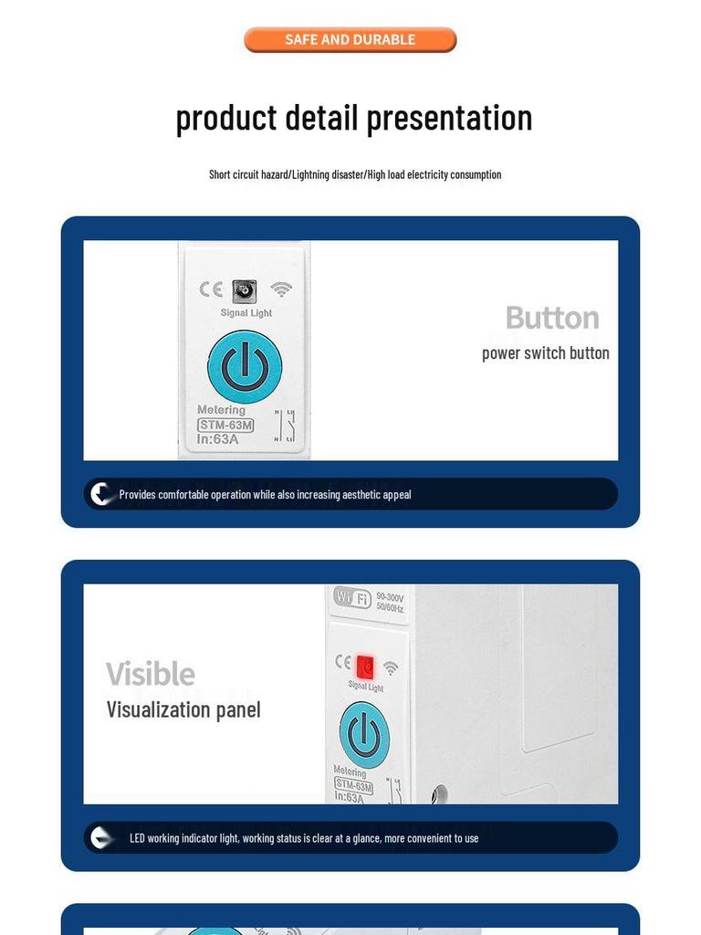 Tuya WiFi Smart Circuit Breaker with Voltage Protection & Remote Timer Control