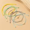 Simple pull small love multi-piece hand rope, colorful versatile sweet heart bracelet