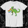 T. Rex Dinosaur Gay LGBT Pride Proud Mutual Unisex Funny Gift Tee T Shirt 816 Unisex T-Shirt