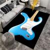 Blue Electric Guitar Design Suitable As a Non-slip Mat for the Living Room or Bedroom Sofa