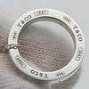 Použité TIFFANY&Co. Náhrdelník 1837 kroužků Stříbro925 3,7g Stříbrný přívěsek