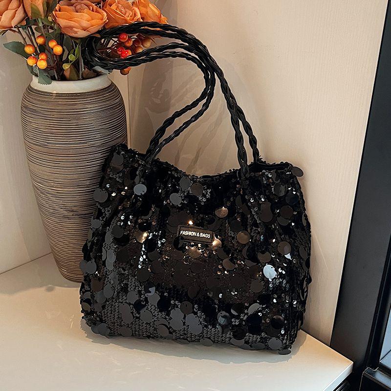 Pop-up-Tasche mit großer Kapazität, modische neue vielseitige Handtasche, Umhängetasche mit Pailletten-Achseltasche, Damentasche