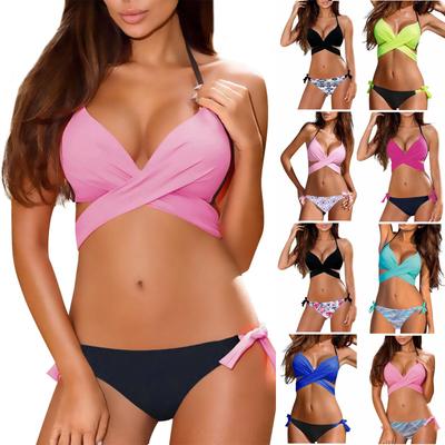 Σέξι γυναικείο σετ μπικίνι μαγιό Push Up padded σουτιέν Μαγιό