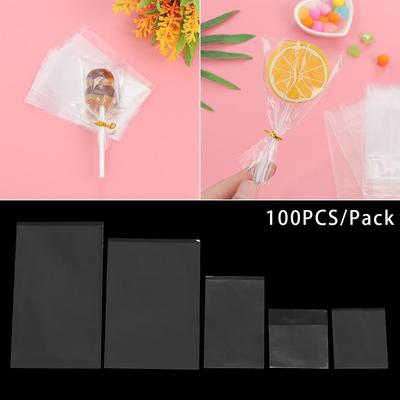 100PCS/Pack Gift Party Supply Cellophane Lollipop Pouch Candy Bag Sweets Pocket Cookie Packaging