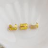 Gold-Plated Fu Character Barrel Bead – Lucky Charm DIY Jewelry Spacer