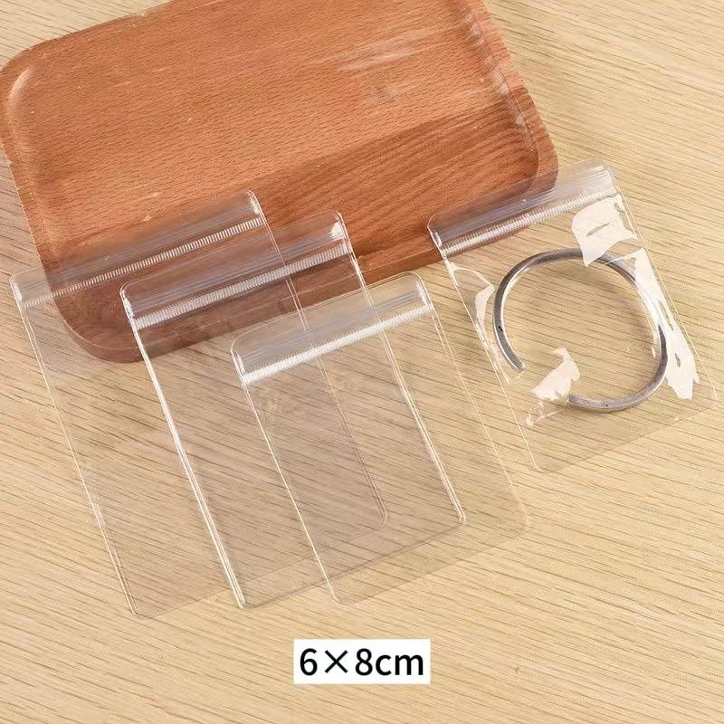 PVC Anti-Oxidation Transparent Jewelry Storage Bag,Earring Jewelry,Thickened Sealed Bag,Stationery,Bracelet,Self Sealing Bag
