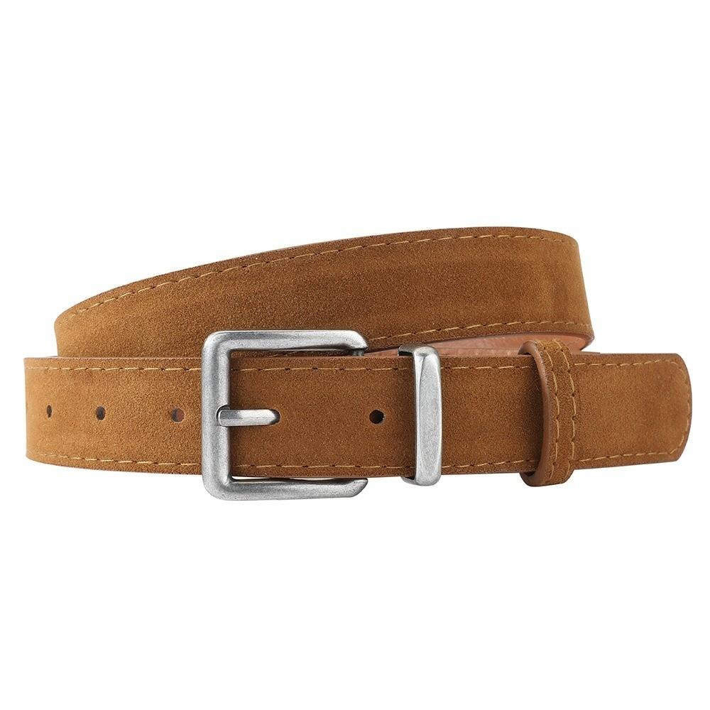 Pin Buckle Business Waist Belt Casual Waistband Fashion Suede Leather Belt  For Women