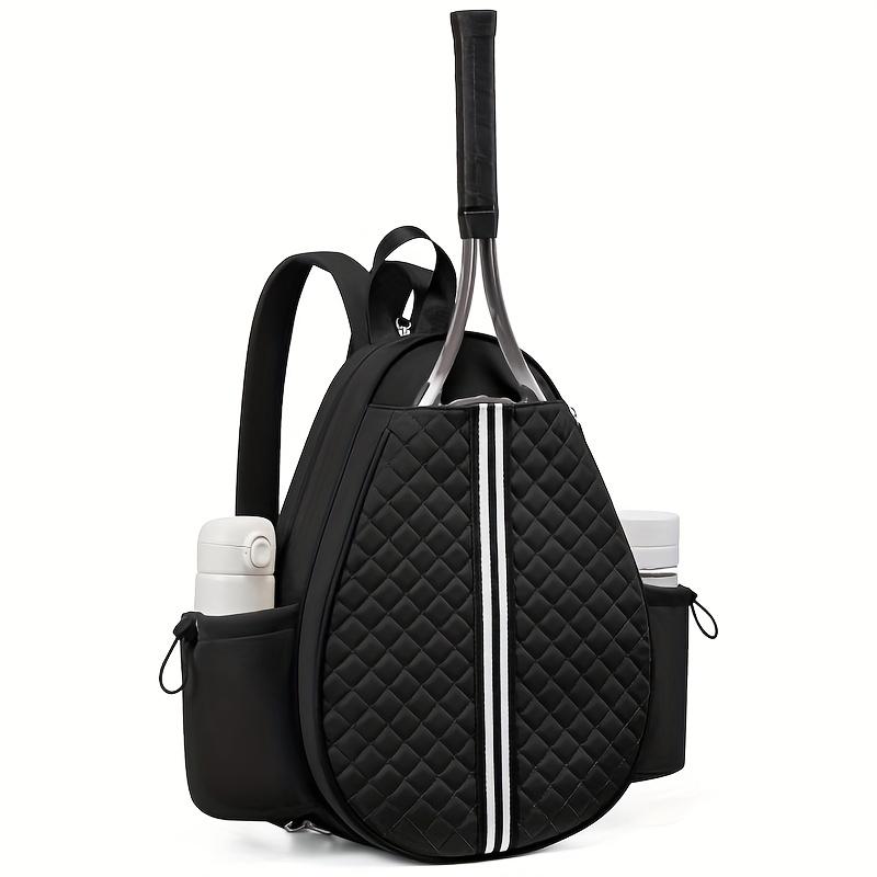 Tennis Sling Crossbody Backpack Tennis Racket Bags For Women Men Suitable For Pickleball Tennis Badminton чёрный