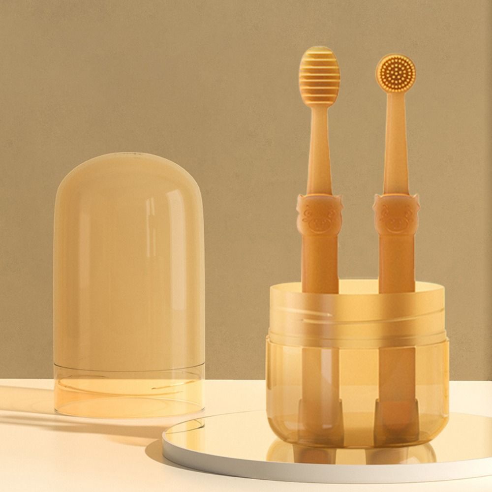 2pcs/set Soft Dog Toothbrush Bite Resistant Dog Teeth Teeth Cleaning Brush  for Dogs Cats