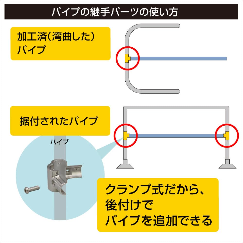 BMO JAPAN Boat Rail Parts, Pipe Joint, T-Shaped, 90° Clamp, 25mm Diameter, 30E0119