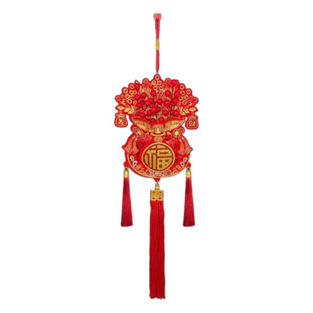 

Traditional Lucky Bag Pendant Red Chinese New Year Decor Party Supplies