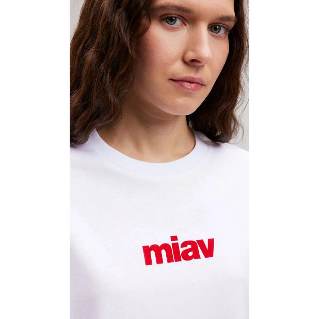 Biała koszulka Miav z nadrukiem Regularny krój / Normalny krój 1610622-620