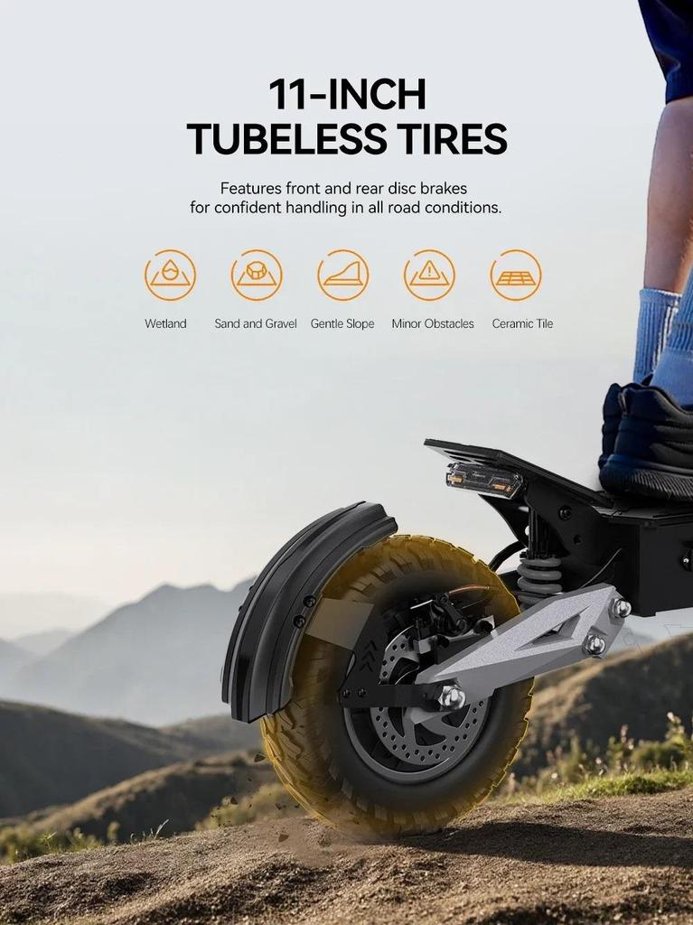 OOTD T10 900W Motor 48V13.5AH Electric Scooter Max Speed 50km/h Max Range 45km Led Display Hydraulic Brake Foldable E-scooter