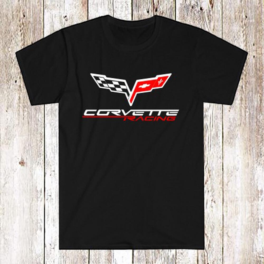 

Corvette Racing Car Automotive Men s Black T-Shirt Size S-5XL Unisex T-Shirt XXXXL