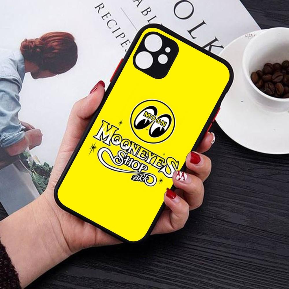 Mooneyes Print Phone Case For IPhone 14 11 12 13 Mini Pro Max 8 7 Plus X XR XS MAX Translucent Matte Cover