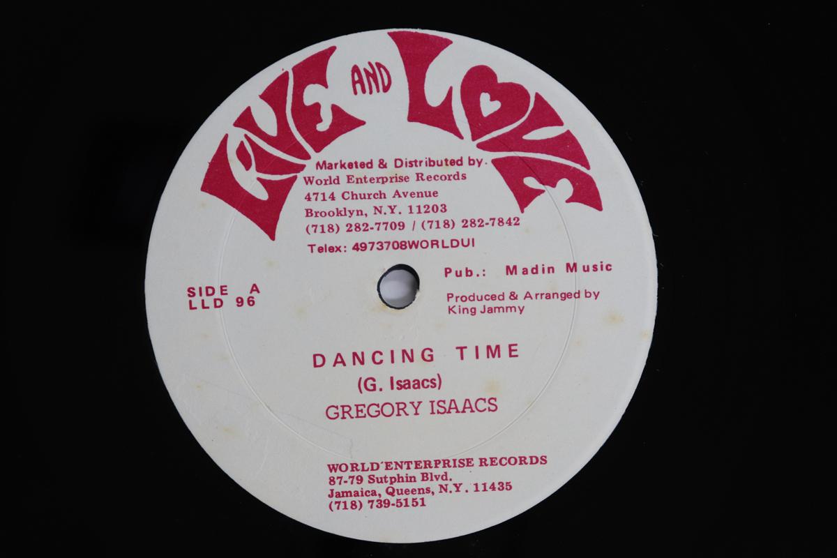 

12inch Record GREGORY ISAACS Dancing Time LLD96 LIVE AND LOVE 1987 US Reggae Ska Dub Used