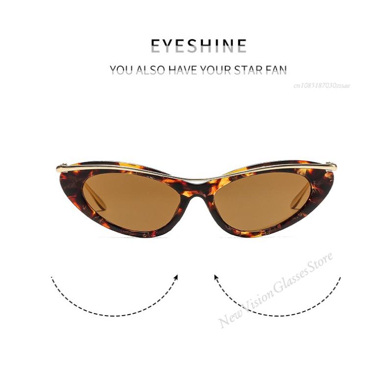 Sexy Cat Eye Punk Sunglasses Women  Luxury Brand Metal Sun Glasses For Ladies Retro Eyewear Travelling Shades
