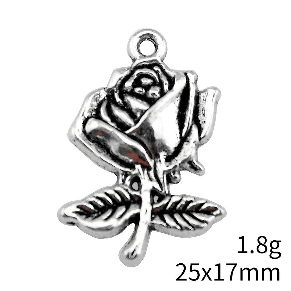 Back To School Bag Charms Rose Lotus Charms Pendant Women's Bags Bracelet Pendant