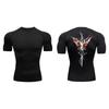 Men's Trendy Graphic-Print Compression Shirt – Summer Quick-Dry Athletic T-Shirt for Gym Workouts and Running RL634