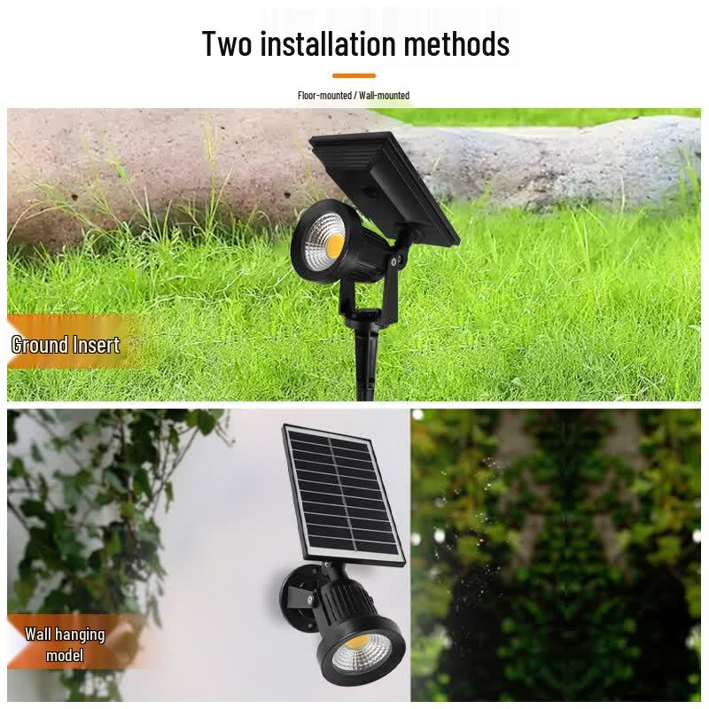 Solar-COB-Außenstrahler für die Landschaftsbeleuchtung