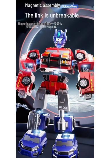Magnetic Deformation Toy Car & Robot Assembly