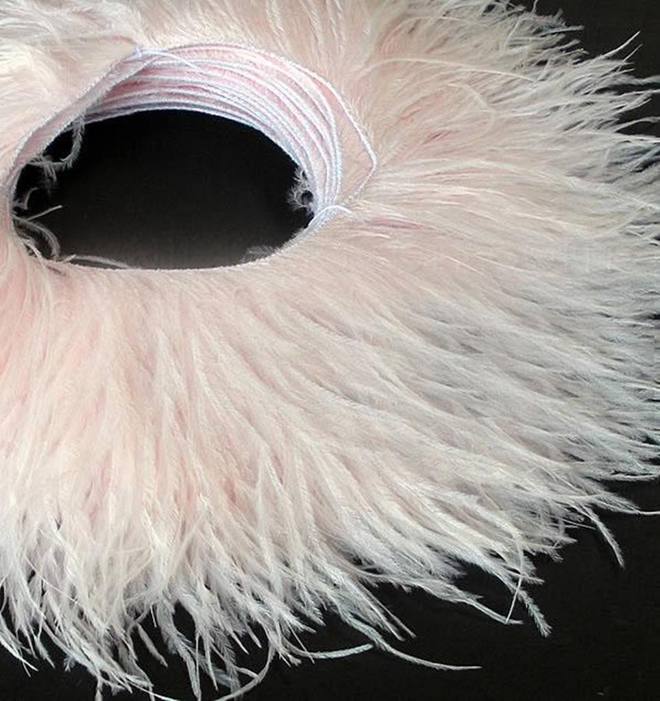 FeatherSuper Quality Natural Ostrich feathers Trim Ribbon 8-15cm Width Customized Ostrich Feather Trimming for Party Dress Decorative