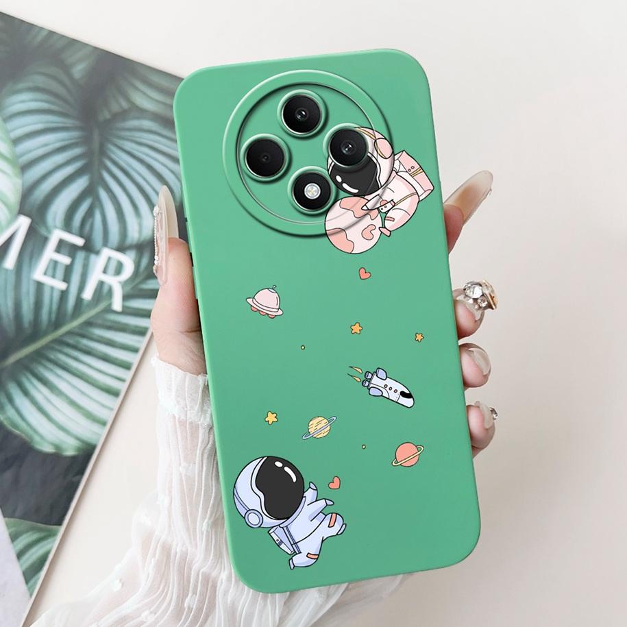 For OPPO Reno 12F 5G Case 2024 Fashion Pretty Girls Soft Liquid Silicone Shockproof Cover For OPPO Reno12 F 4G Reno 12 FS Bumper