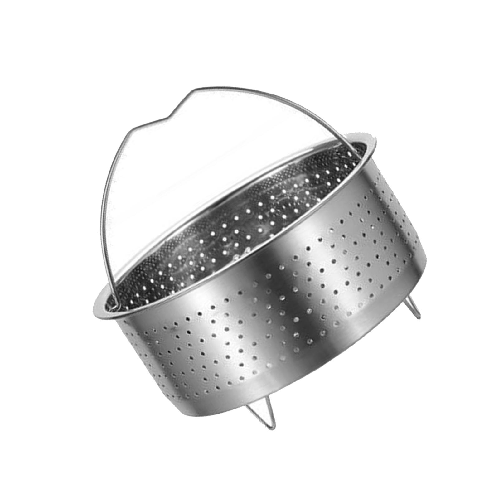 

Паровой поддон из нержавеющей стали Корзина для пароварки с ручкой Решетка для пароварки Овощеварка Стойка Enduring 16